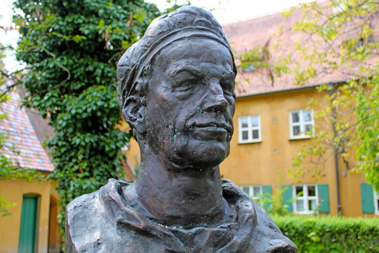 Augsburger Fuggerei als Motiv für ein lokales Videoformat